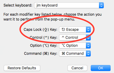 Change Caps Lock Key to Esc